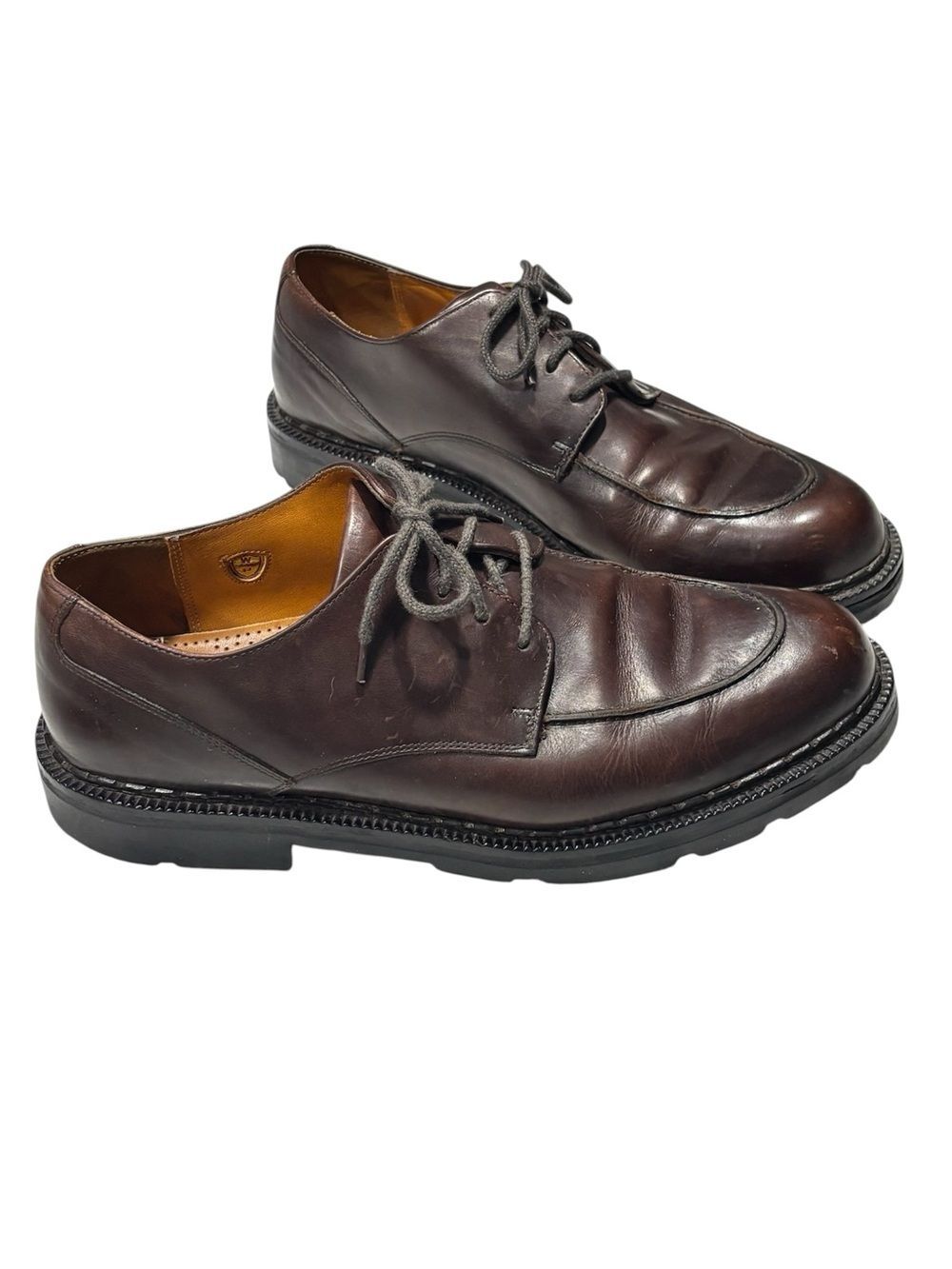 Cole Haan Dark Brown Leather Derby Shoes Men’s Size 10.5 D Lace up Oxfords